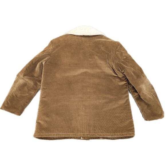 Vintage Shanhouse Size 44 Sherpa Lined Corduroy Field Barn Jacket Coat Rancher - Picture 2 of 14
